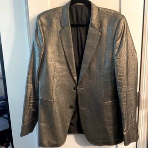Paul Smith metallic grey blazer.  Made in Italy.